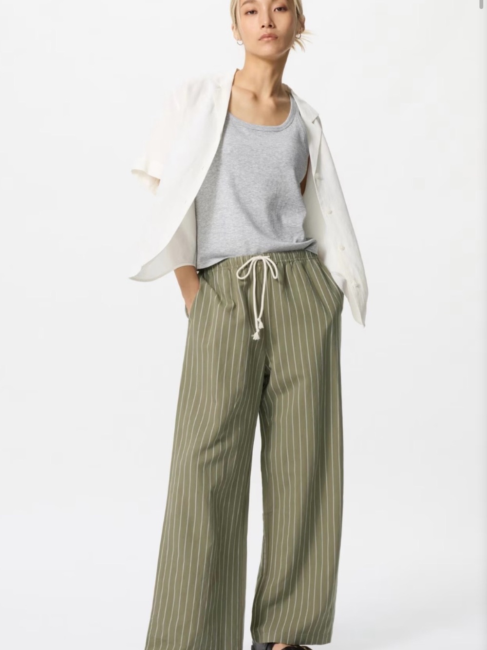 Uniqlo linen blend easy pant small